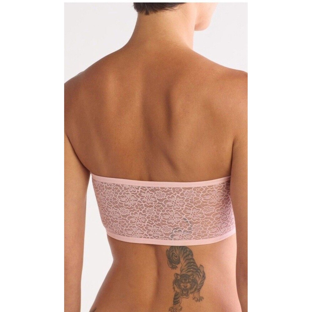 Abound Bras Women’s Sunny Lace Bandeau Large Bluey Gray Color